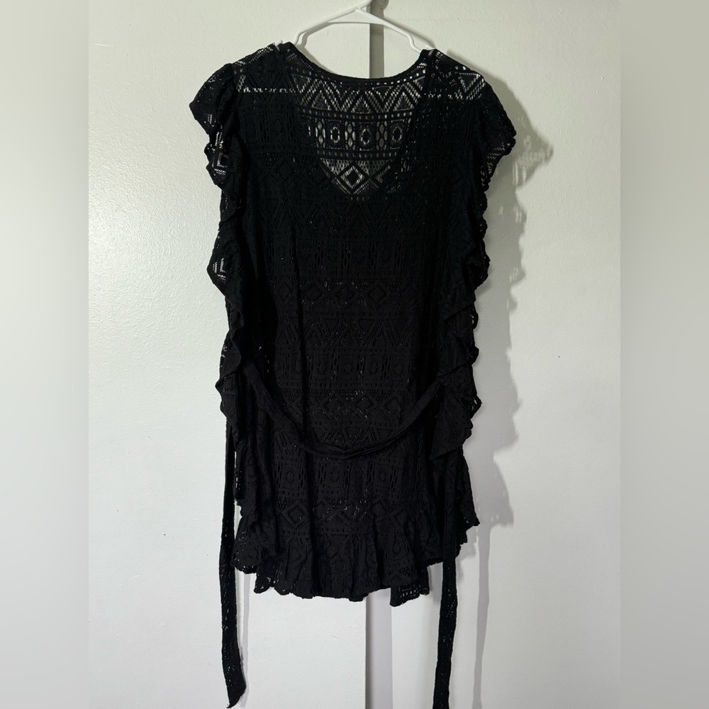 Crochet boho beach coverup